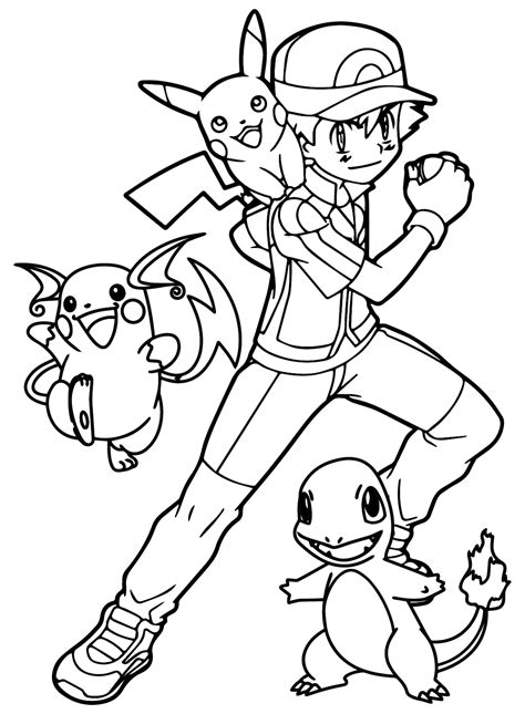 54 Ash Ketchum Coloring Pages